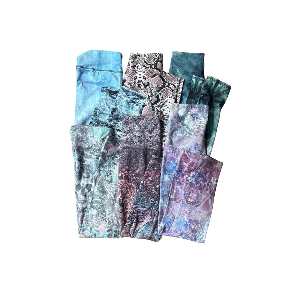 Lot of 6 Evolution and Creation Women’s Leggings – Size Small